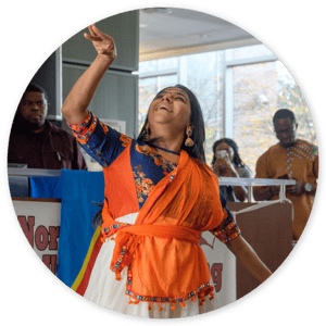 NCCU | Eagle Promise Realized: NCCU International Woman dancing